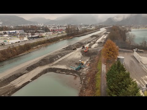 Gilly-sur-Isère : Sécurisation de la digue gauche de l'Isère