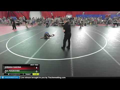 65 Lbs Round 2 - Adriana Ragona, IL Vs Ava Penzkover, WI 2c44