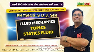 Fluid Mechanics: Static Fluid & Equilibrium Concept #neet2024 #jee2024 #cbse #jeeadvanced #ntse