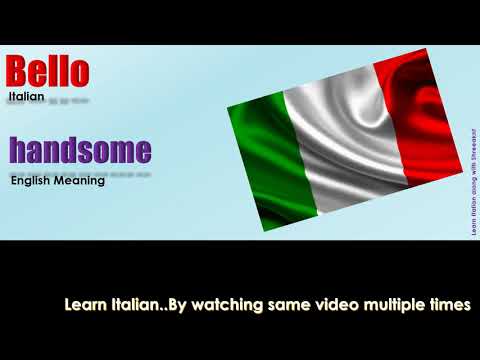 Bello « How to Pronounce Italian word Bello?