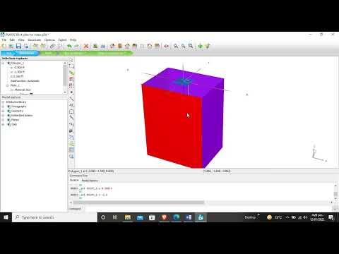 PLAXIS 3D 4 Piled Raft Foundation Model