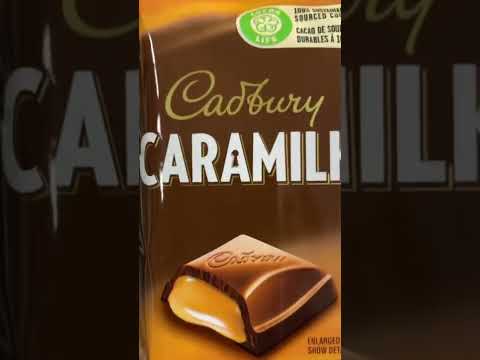 Cadbury Caramilk with smooth caramel centers #shorts #caramilk #caramel #cadbury #chocolate