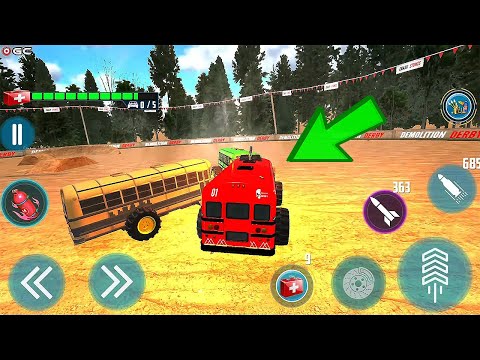 Monster Bus Demolition Derby Bus Destruction 2021 - Impossible Racing - Android GamePlay #2
