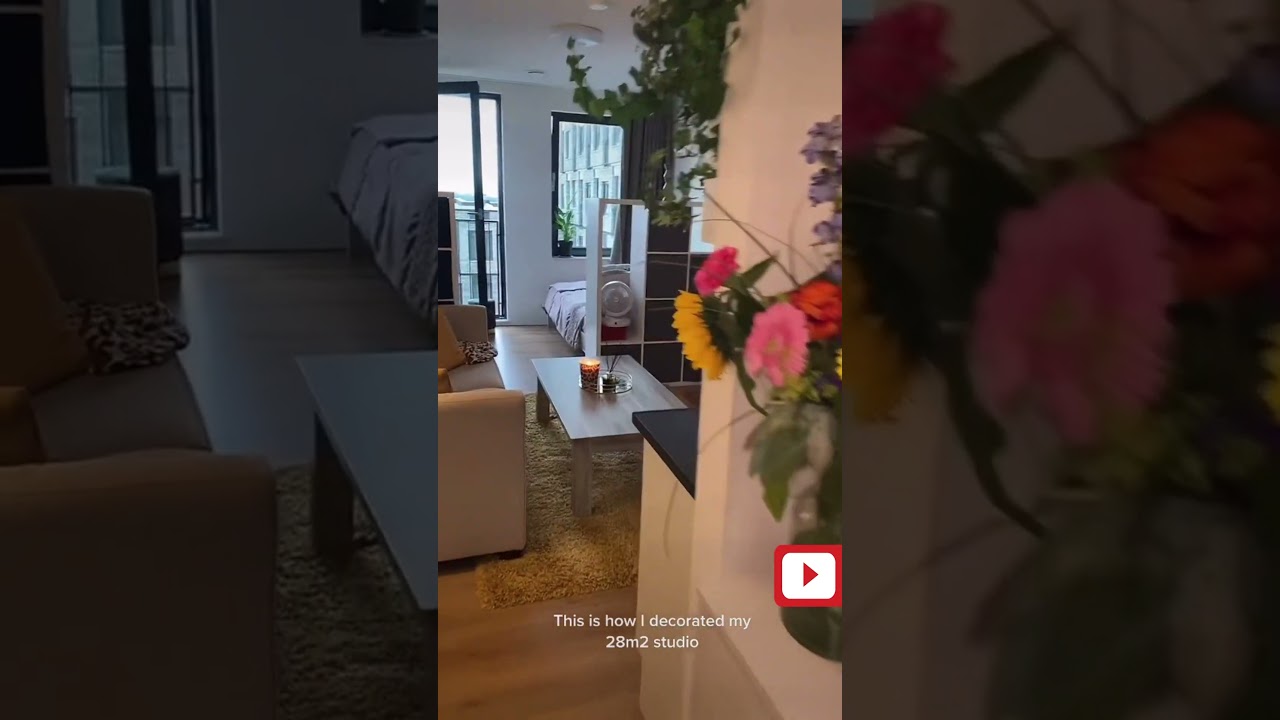 How to decorate a small apartment 28m2