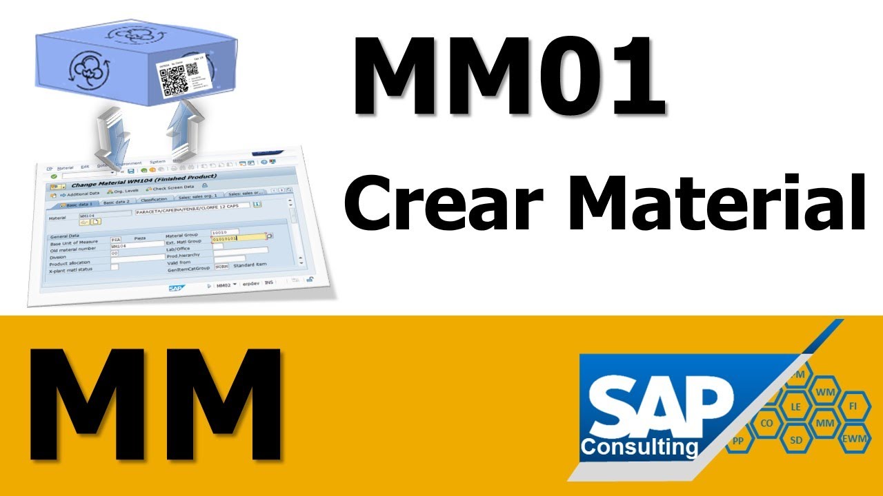 SAP MM - Crear Material MM01 🗂️