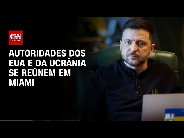 Negociações de paz: Autoridades dos EUA e da Ucrânia se reúnem em Miami | AGORA CNN