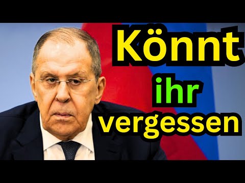 Lawrow antwortet Selenski und dem Westen auf ihre "Waffenstillstands-Angebote" an Russland