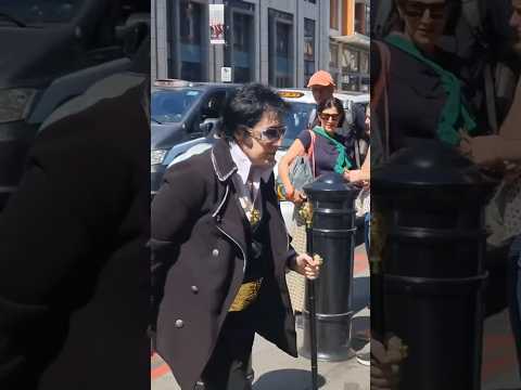 "Is it HIM???!!!" #shorts #reaction #elvis #king #conspiracy #london #rollsroyce #harrods