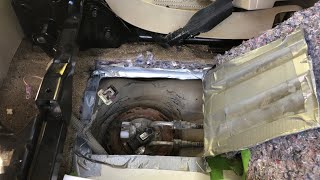 How to change a fuel pump on a GM, Yukon, Denali, Cadillac truck (2003-2013) by cutting a hole.