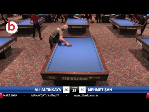 ALİ ALTINKAYA & MEHMET ŞAN Bilardo Maçı - 2019 TÜRKİYE KUPASI 1. ETAP ERKEKLER-2.TUR