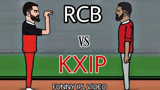 Rcb vs kxip  KOHLI VS KL RAHUL  FUNNY IPL ANIMATED