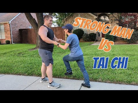 Strong Man vs Tai Chi: Using Tai Chi to Overcome Strength; A Secret Revealed