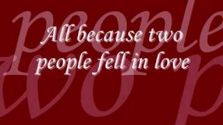 Brad Paisley - Two People Fell In Love with Lyrics