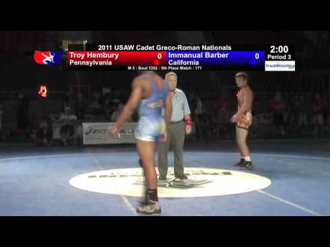 Cadet Greco 5th 171 - Troy Hembury (PA) vs. Immanual Barber (CA)