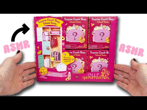 ASMR | Our Generation Dolls Surprise Lunch Bags FULL BOX Opening! Back to School Series