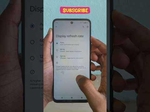 How to change refresh rate in Moto G34 5G | VishwaMaan Tech