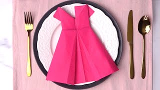 How to fold a DRESS NAPKIN?