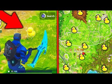 search rubber duckies all locations week 3 challenges rubber duckies locations fortnite season 4 - location of rubber duckies in fortnite