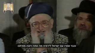 בנים יקרים שובו הביתה - מרן הרב מרדכי אליהו (הרב מרדכי אליהו זצ"ל) - התמונה מוצגת ישירות מתוך אתר האינטרנט יוטיוב. זכויות היוצרים בתמונה שייכות ליוצרה. קישור קרדיט למקור התוכן נמצא בתוך דף הסרטון