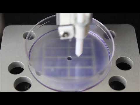 Printing a GRID with many micro-chambers with fluid walls in seconds