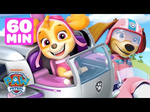 PAW Patrol Girl Power Rescues! w/ Skye, Everest & Liberty | 60 Minutes | Shimmer and Shine