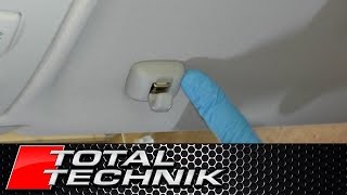 How to Remove Sun Visor Clip - Audi A4 S4 RS4 - B6 B7 - 2001-2008 - TOTAL TECHNIK