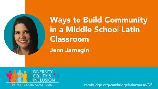Ways to Build Community in a Middle School Latin Classroom