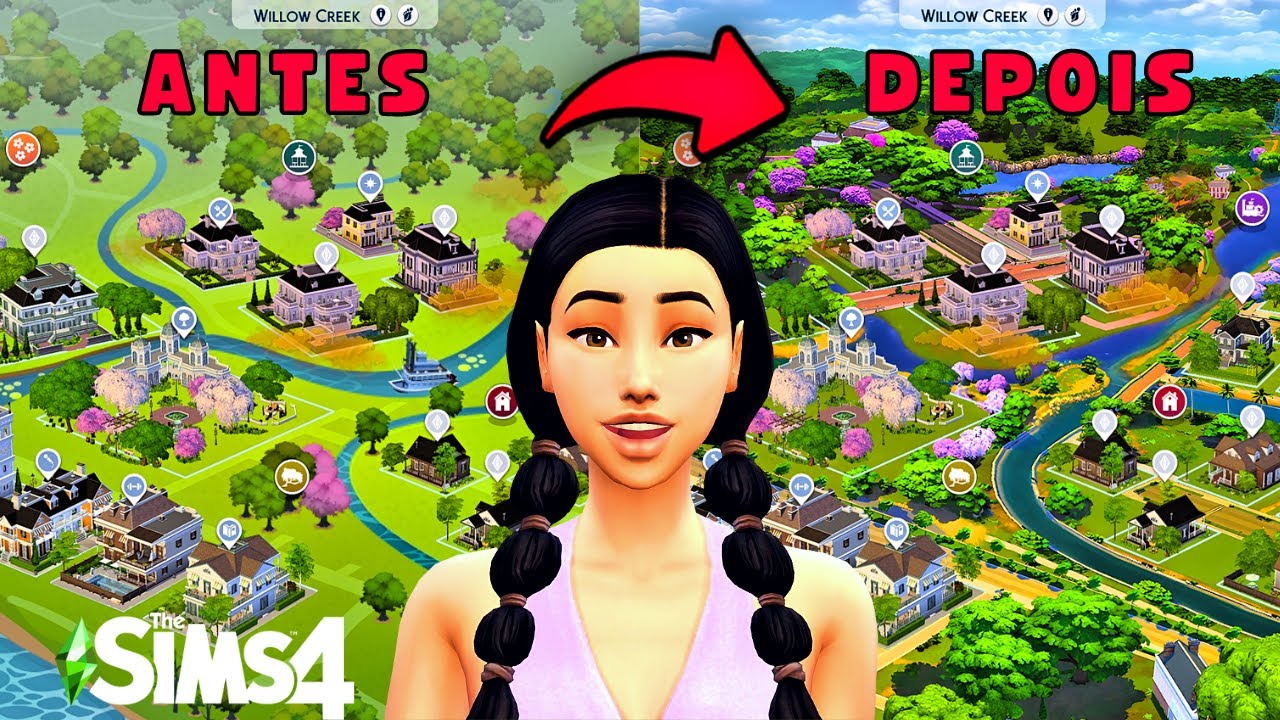 ✅ UM MOD INCRÍVEL PRA VOCÊS | MAPAS NOVOS MAIS BONITOS E MAIS REALISTAS NO THE SIMS 4