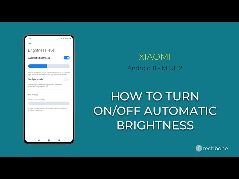 How to turn On/Off Auto Brightness - Xiaomi [Android 11 - MIUI 12]