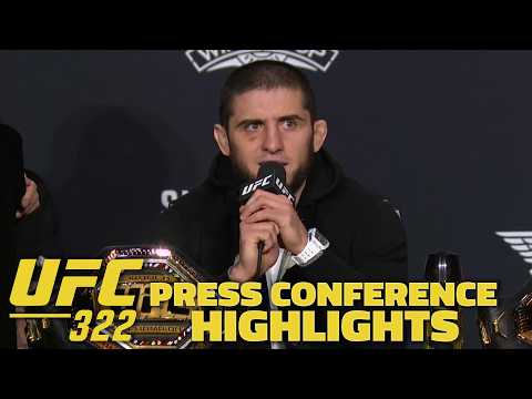UFC 322 Press Conference Highlights | ESPN MMA