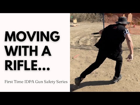 FIRST TIME IDPA - How to move with a rifle.