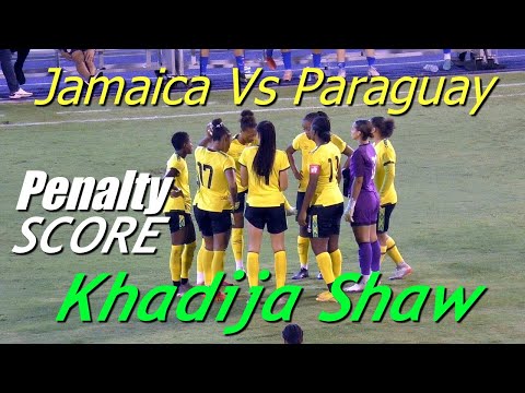 Khadija Shaw Scores a Penalty in Jamaica VS Paraguay Women’s Football Match