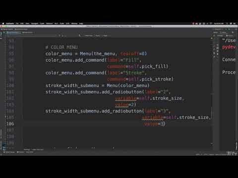 58 Python Tkinter Tutorial 11 Paint App