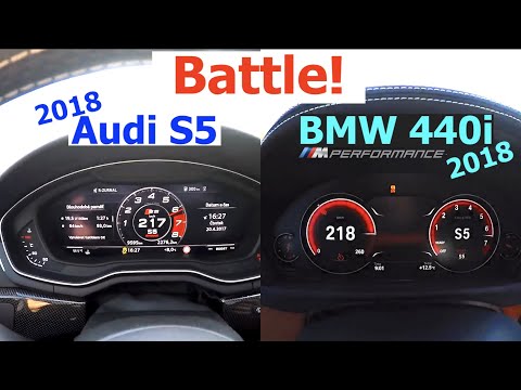 Acceleration Battle | Audi S5 vs. BMW 440i M Performance | 355 vs. 360 hp | Quattro vs. RWD