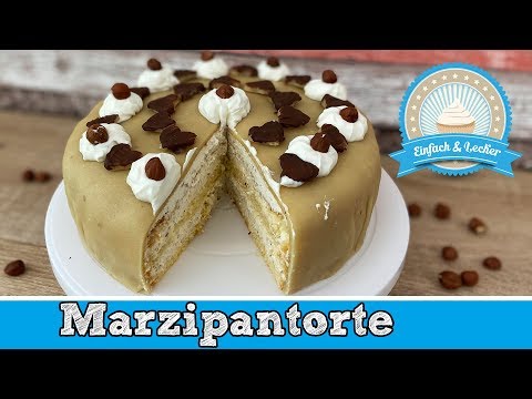 Marzipantorte Rezept zum selber machen - super lecker 🍰