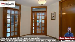 Tarabya Nurol sitesinden çok nadide bir parça; Satılık 3+1 SATILDI!