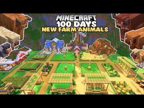 I Spent 100 Days Building the Ultimate Cozy Farm in Minecraft