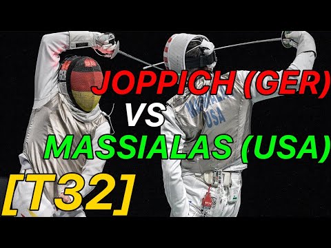 Tokyo 2021 [T32] Massialas (USA) v Joppich (GER) | Olympic Fencing | Men's Foil Individual Highlight