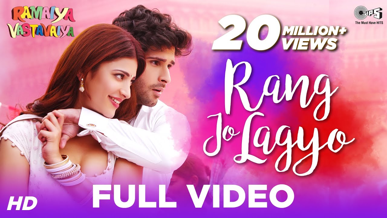 Rang Jo Lagyo - Ramaiya Vastavaiya | Girish Kumar, Shruti Haasan | Atif & Shreya - Atif Aslam, Shreya Ghoshal Lyrics in hindi Rang Jo Lagyo - Ramaiya Vastavaiya | Girish Kumar, Shruti Haasan | Atif & Shreya - Atif Aslam, Shreya Ghoshal Lyrics in hindi