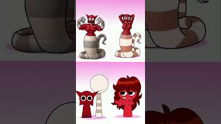 Sprunki OC Mroona and Wyrum Retake and Mili and GF Retake Phase 2 VS Phase 3 VS Phase 4 #squidgame