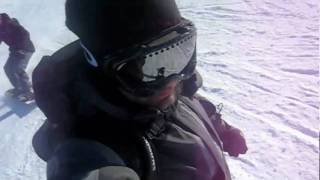 preview picture of video 'Les Arcs 2000 Snowboarding - February 2010'