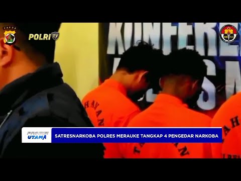 POLRES MERAUKE UNGKAP KASUS NARKOTIKA