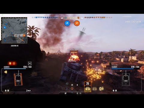 WOT CONSOLE PS4 / Tiger I Hammer / Gameplay / Premium Contract #1