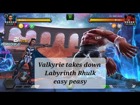 MCOC: Valkyrie takes on labyrinth's Rulk
