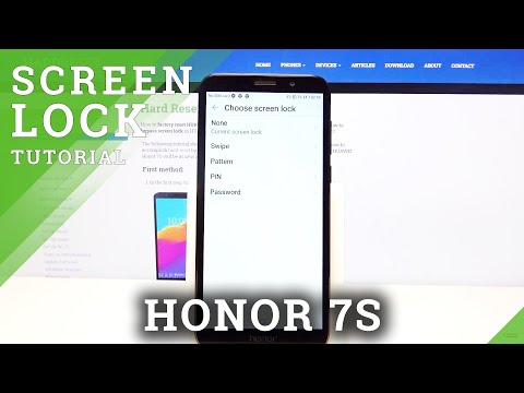 How to Set Up Screen Lock in Honor 7S – Add Locking Method