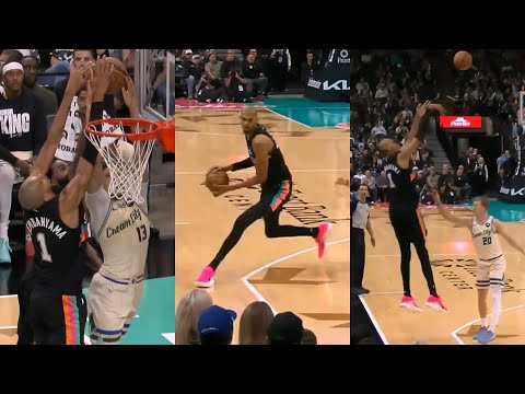 Wemby is a cheat code has crazy sequence then hits fadeaway 3 vs Bucks 🔥