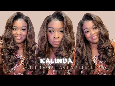 KALINDA//🥊I'M NOT A FIGHTER BUT DON'T PUSH ME//OUTRE 360° HUMAN HAIR BLEND HD LACE FRONTAL