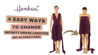 How to Control the Length of a Convertible Infinity Dress without Alterations SAKURA HENKAA