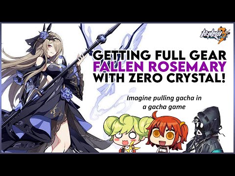 Honkai v4.2 - Day 1 Fullgear Fallen Rosemary with ZERO CRYSTAL! (Not clickbait) (horny)