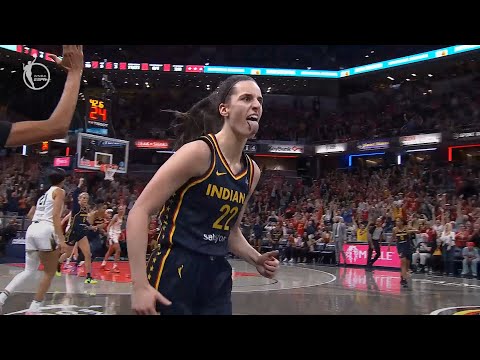 Caitlin Clark hits 3 straight crazy threes in 38 seconds vs New York 😳